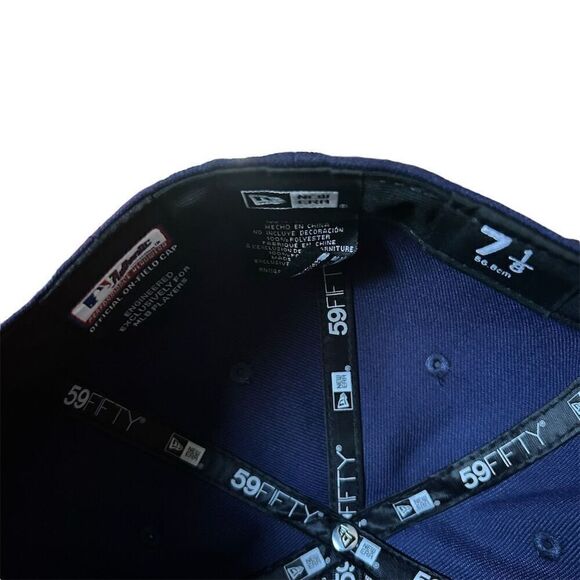 New Era Milwaukee Brewers 59FIFTY Fitted Cap Blue Size 7 1/8 - Picture 7 of 7